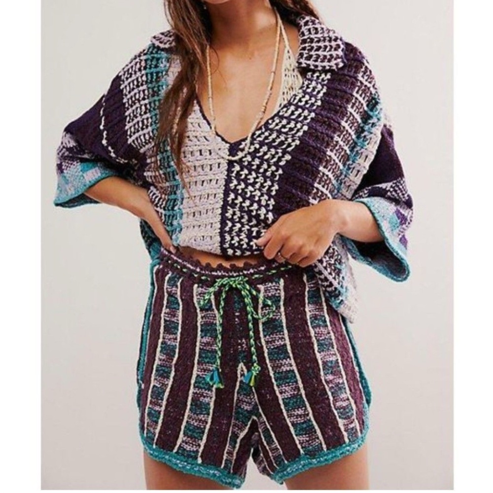 Free People Sundown Co-Ord Crochet Set